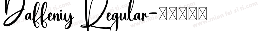 Daffeniy Regular字体转换